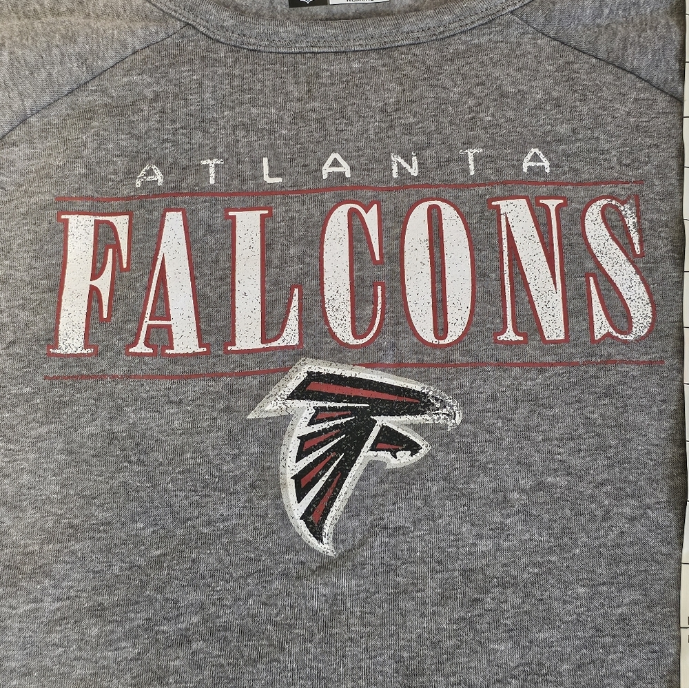 Atlanta Falcons Women’s Sweatshirt 2XL NFL Team Apparel Gray Pullover - Picture 9 of 12